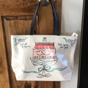 Kate Spade wedding tote- great shaped, used once